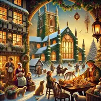 An Old English Christmas-Tide