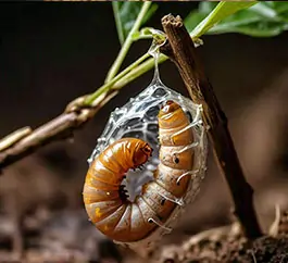 Butterfly And Cocoon