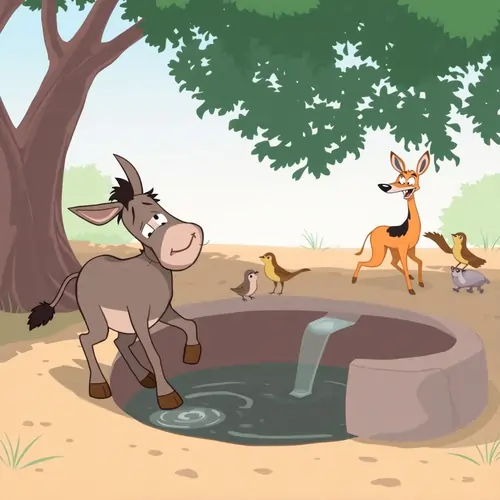 The Clever Jackal And The Foolish Donkey