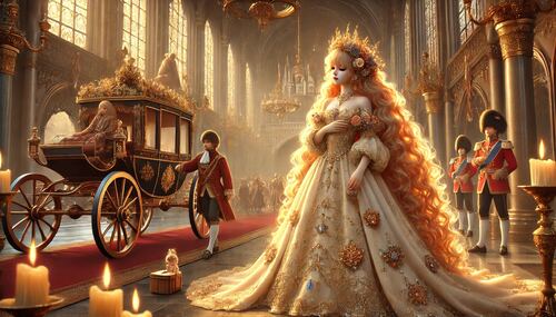 the fair one with the golden hair story, princess with golden curls, king in his castle