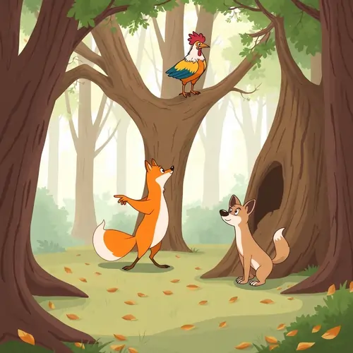The Tale of the Dog, Cock and the Fox