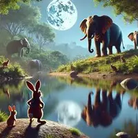 Elephant and Hares